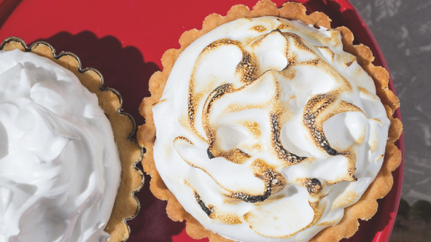 Vegan Cherry Meringue Pie