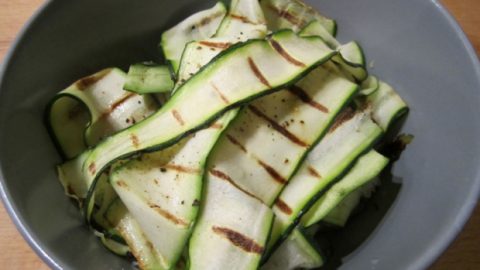 5:2 Fast Diet - Griddled Courgettes with Lemon
