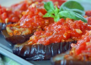 Aubergine Boats