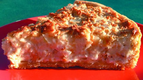 Smoky Leek & Almond Tart