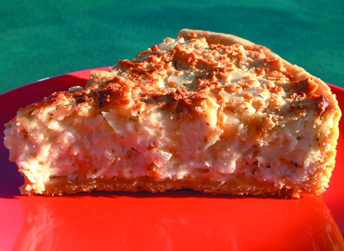 Smoky Leek & Almond Tart