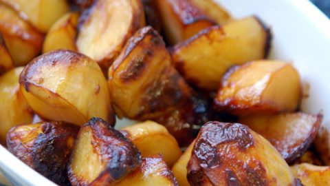 Roast Potatoes (with or without Marmite)