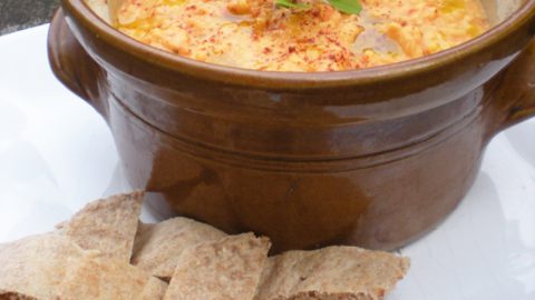 Red Pepper Hummus with Smoked Paprika