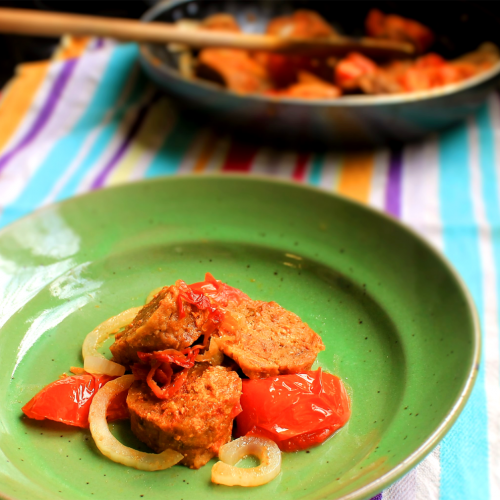 Spicy Italian Seitan Sausage from Food for a Future