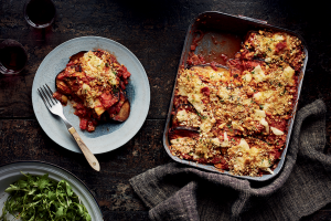 Puttanesca Aubergine Parmigiana
