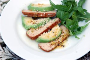 Avocado & Smoked Tofu Salad with Mustard Vinaigrette