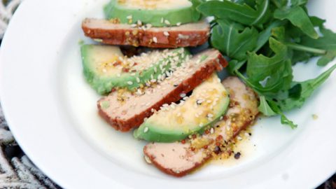 Avocado & Smoked Tofu Salad with Mustard Vinaigrette