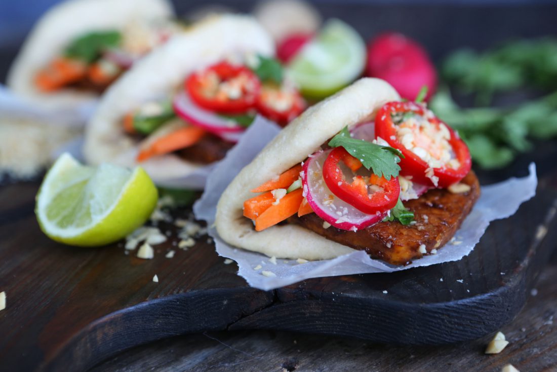 Bao Buns with Sticky Tofu - Vegan Recipe Club