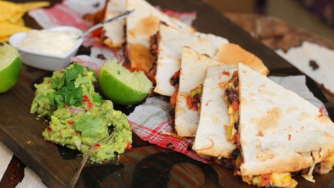 Quick & Easy Breakfast Quesadilla with Avocado