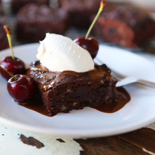 Cherry & Almond Chocolate Brownies