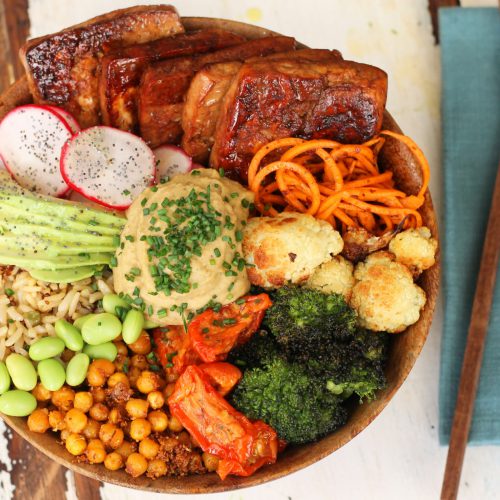 Buddha Bowl Super Salad with a Choice of Three Dressings