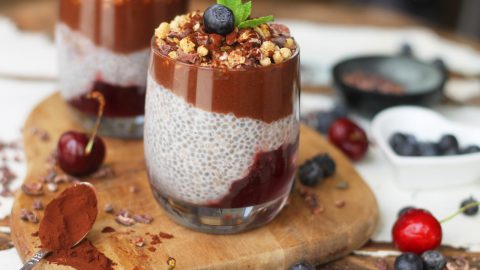 Overnight Chocolate Chia Seed Breakfast Pudding