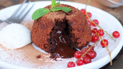 Simple Vegan Chocolate Fondants