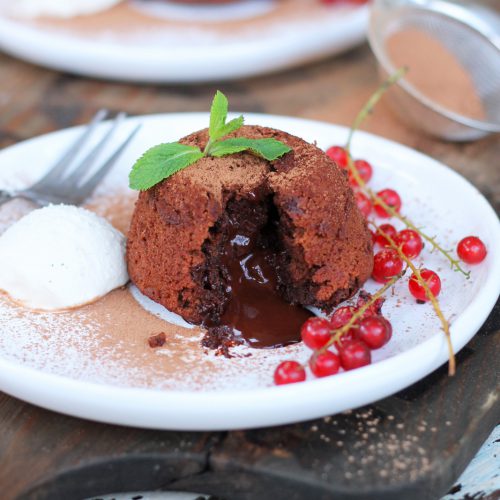 Simple Vegan Chocolate Fondants