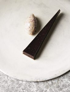 Chocolate Salted Caramel Tart (with peanut butter sorbet)