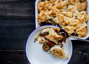 Courgette & Chickpea Filo Pie