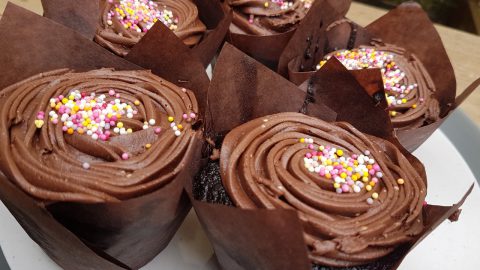 Chocolate Cupcakes with Buttercream Icing