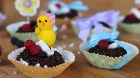 Vegan Chocolate Easter Nests