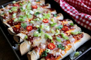 Cheesy Black Bean Enchiladas