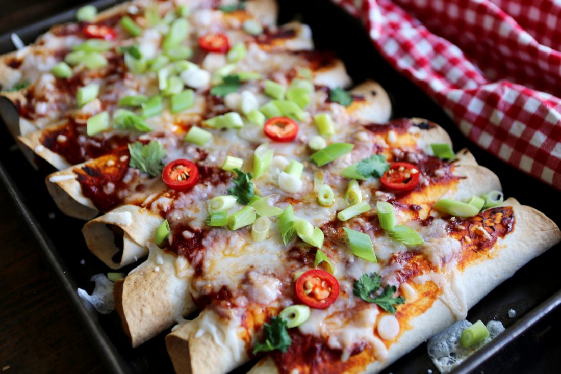 Cheesy Black Bean Enchiladas - Vegan Recipe Club