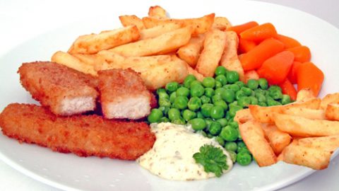 Fishless Fish and Chips with Tartare Sauce