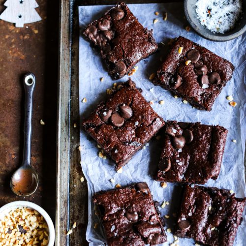Flourless Mince Pie Brownies