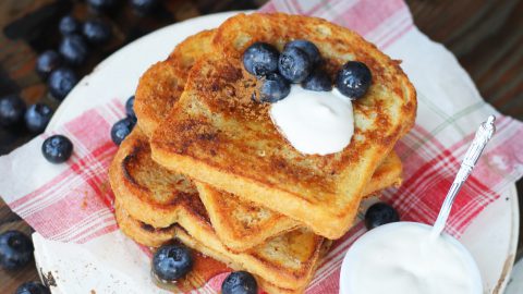 French Toast made with vegan egg