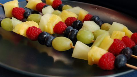 Frozen Fruit Kebabs