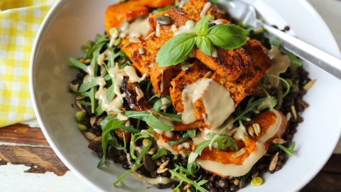 Butternut Squash & Lentil Warm Salad (supermarket style)