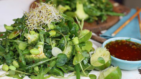 Oriental Bean Salad with Sweet Chilli & Lime Dressing
