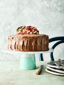 Two Layer Chocolate Fudge Cake
