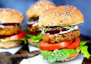 Pumpkin & Chickpea Burgers