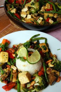 Thai Vegetable Curry with Optional Tofu for Caterers