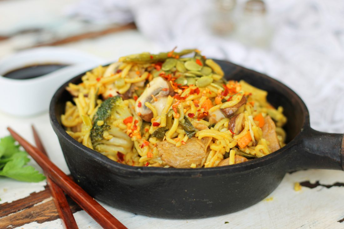 Quick Chow Mein - Vegan Recipe Club
