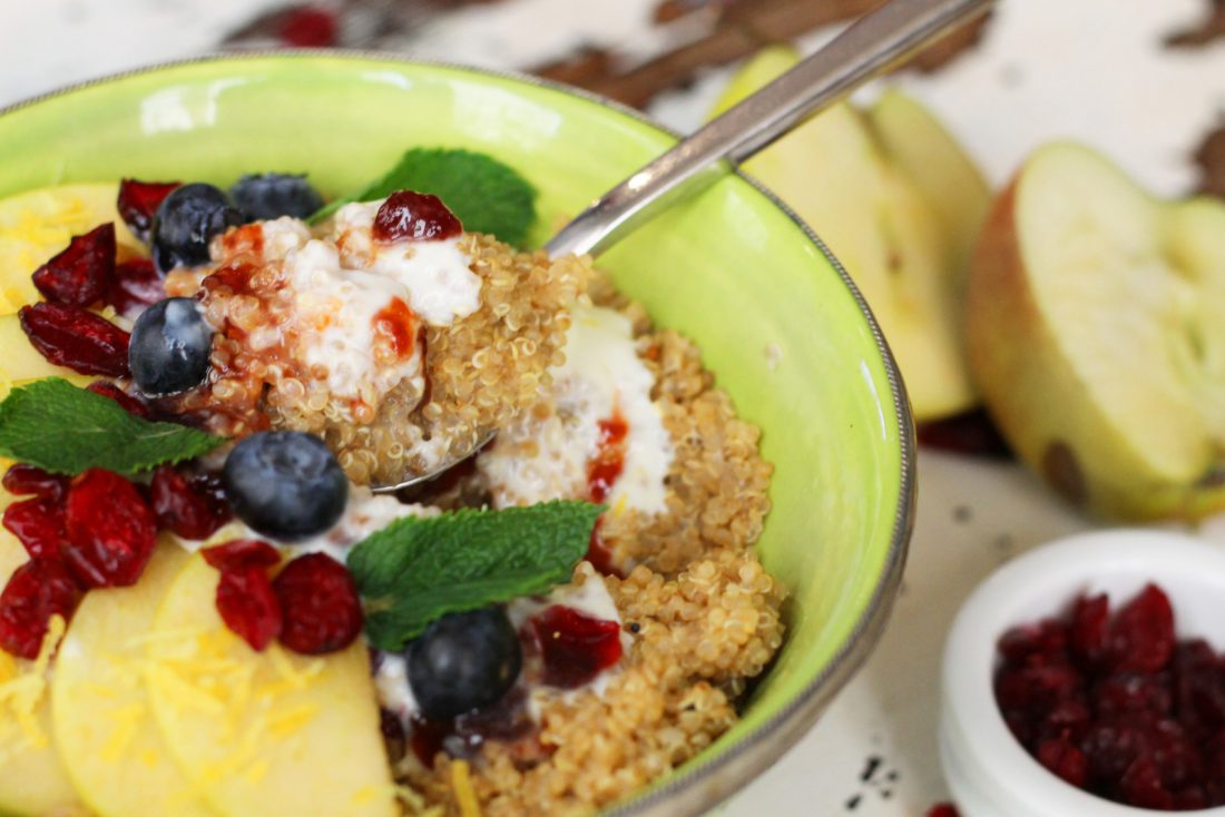 Quinoa & Apple Porridge - Vegan Recipe Club