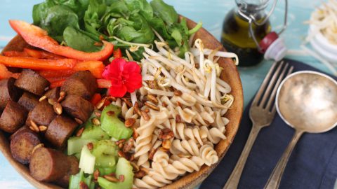 Sausage & Pasta Salad with Wholefood Option