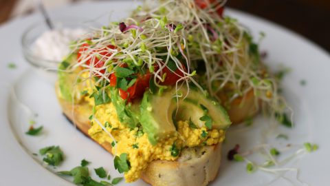 Scrambled Tofu with Fresh Tomatoes & Basil