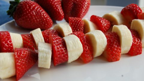 Strawberry and Banana Kebabs