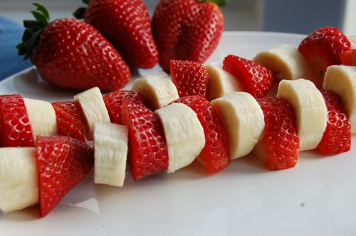 Strawberry and Banana Kebabs