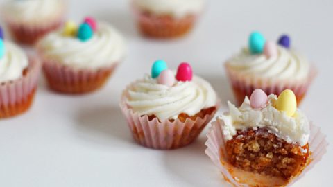 Coconut Bites with Lemon & Vanilla Icing