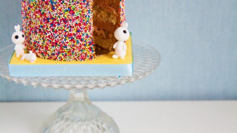 Bunny Vanilla Cake with Milk Chocolate Buttercream