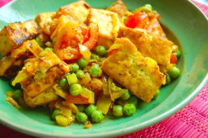 Muttar Paneer (Curd and Pea Curry)