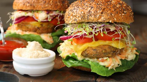 Easy Home-made Tofu Burgers