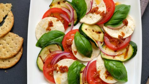 Tofu Caprese Salad