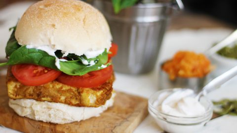 Quick & Easy Fried Tofu Egg Butty