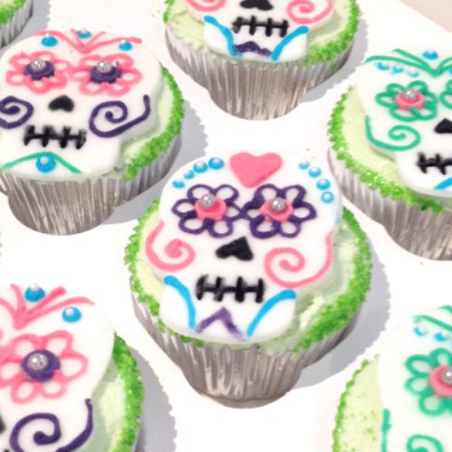 Day of the Dead Margarita Cupcakes