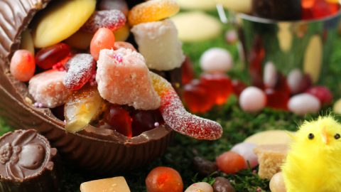 DIY Exploding Candy Vegan Easter Egg