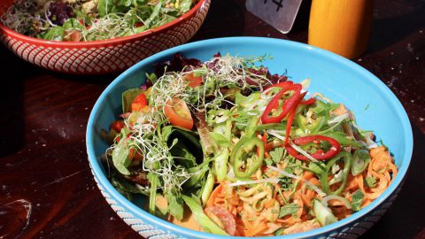 Courgette & Carrot Pad Thai Salad