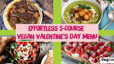 5-course vegan valentine's day menu