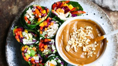 Summer Rolls with Peanut Dip
